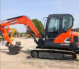 DOOSAN usato Dx60W Mini escavatore 6 TON seconda mano ruota scavatore DX60 DH60 5t 6 t DOOSAN usato per la casa escavatore per la vendita - Product Image 5