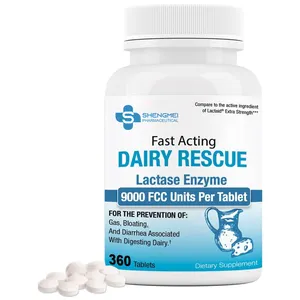 Levensmiddelenadditieven Hoge Activiteit Lactase Enzym Kauwtabletten Supplementen Voor Zuivel Spijsverteringssupplement