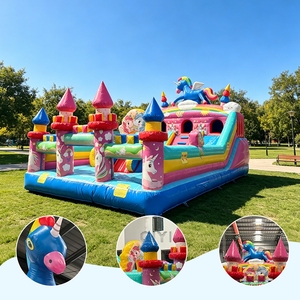 โรงงานผลิตบ้านลมเด็กแบบเป่าลมพร้อมสไลเดอร์ ขายส่งบ้านเด้งดึ๋งทำจาก PVC - Product Image 3