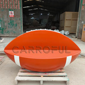 Ev için özelleştirilmiş büyük futbol kanepe açık fiberglas topu modeli alışveriş merkezi dekorasyon heykel stadyum süslemeleri - Product Image 1