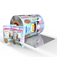 Film en rouleau personnalisé imprimé et imperméable pour emballage automatique de bonbons et de snacks, film de laminage en feuille métallisée