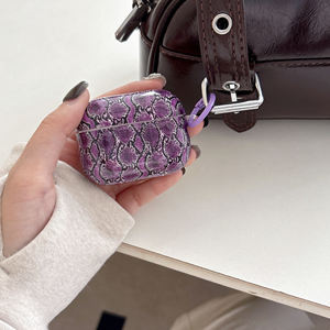 Étui pour écouteurs Apple <span class=keywords><strong>Airpods</strong></span> 2 3 4 Pro2 avec motif de peau de python brillant, housse pour écouteurs sans fil pour <span class=keywords><strong>Airpods</strong></span> Pro3, boîte de charge - Product Image 5