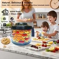 Nieuwe 2025 Voedsel Dehydrator Machine 6 Trays Professionele Elektrische Multi-Tier Voedselbeschermer Voor Fruit/Groente Droger