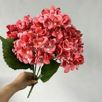 45 buah bunga Hydrangea kupu-kupu cantik 5 kepala, bunga buatan untuk dekorasi pernikahan, aula, rumah, dan dinding bunga