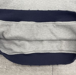 Felpa con Cappuccio Personalizzata in French Terry con Colletto Grezzo, Stampa DTG, Effetto Invecchiato, Lavaggio Acido, Fodera Waffle - Product Image 4