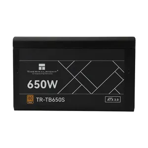 Alimentation électrique de bureau ATX Thermal Right certifiée 80PLUS <span class=keywords><strong>Bronze</strong></span>, <span class=keywords><strong>650W</strong></span> TR-TB650S, PFC actif, grande capacité, ventilateur 14 cm - Product Image 1