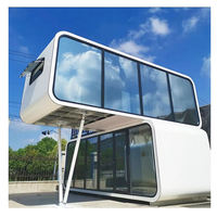 Conteneur en acier de 20 pieds certifié CE, respirant, style méditerranéen, pour maisonnette moderne, bureau mobile, pod de travail, appartement Apple, hôpital
