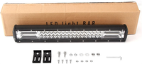 Barre lumineuse LED 12V 24V 3 rangées, blanc/ambre, double couleur, spot et flood combinés, étanche IP67, pour conduite tout-terrain, camion, SUV, VTT, 4x4