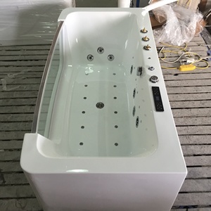 <span class=keywords><strong>Vasca</strong></span> <span class=keywords><strong>da</strong></span> <span class=keywords><strong>Bagno</strong></span> Rettangolare di Lusso in Acrilico <span class=keywords><strong>Trasparente</strong></span> Nera o Bianca con Idromassaggio e Luci LED - Product Image 3