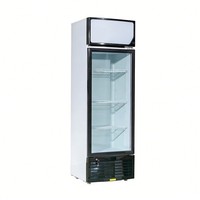 Réfrigérateur de présentation de boissons avec porte vitrée à refroidissement par ventilateur pour café, refroidisseur de boissons