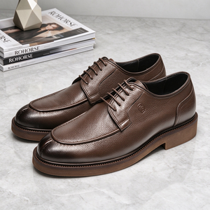 <span class=keywords><strong>Chaussures</strong></span> habillées pour hommes en cuir de vache véritable respirant, nouvelle conception, grande taille, <span class=keywords><strong>chaussures</strong></span> de bureau formelles, <span class=keywords><strong>chaussures</strong></span> de carrière décontractées, <span class=keywords><strong>chaussures</strong></span> Oxford pour hommes - Product Image 1