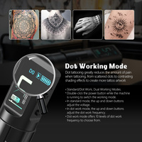 XNET Nebula 1600mAh 2.0-4.2mm Verstelbare Slag Professionele Draadloze Tatoeage Pen Machine voor Artiesten Lichaamskunst
