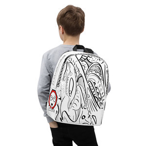 Cómics IW # Mochila Minimalista 45 para Niñas, Forro de Nailon Impermeable, Cierre de Cremallera, con Diseño de Dibujos Animados - Product Image 6