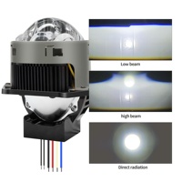 Kit de Rénovation de Phare de Voiture Super Lumineux 3 Pouces Bi-LED Lentille Projecteur Ampoule Phare Bi-LED Lentille Projecteur 150 Watts Laser pour Voiture