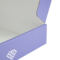 Boîte cadeau personnalisée violette avec logo, boîte d'emballage en papier pour emballage cadeau, boîte cadeau personnalisée imprimée