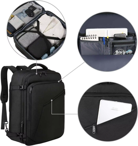 Sac à dos de <span class=keywords><strong>voyage</strong></span> antivol étanche <span class=keywords><strong>en</strong></span> tissu Oxford extensible avec poignée pour ordinateur portable, idéal pour les week-ends et les voyages d'affaires <span class=keywords><strong>en</strong></span> avion - Product Image 4