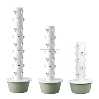 Système de culture verticale hydroponique à 7 étages et 28 trous, directement de l'usine, pour la culture de légumes, de laitues et d'herbes en serre