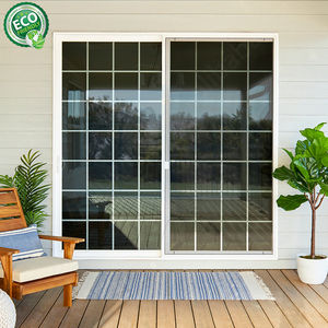 Portes coulissantes en verre panoramiques d'isolation thermique en aluminium de conception moderne pour le salon - Product Image 1