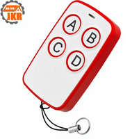 Vente en gros de télécommande clone RF 433.92MHz cadre ABS anti-chute facile à nettoyer pour portes barrières coulissantes couleur rouge blanc