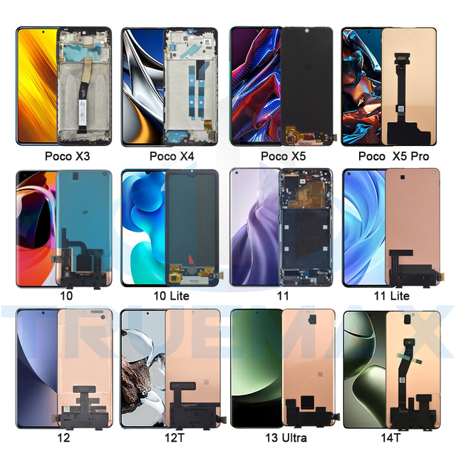Pantalla de mobile lcd screen oled amoled for xiaomi poco x7 x6 x5 x3 pro f7 ultra f6 f5 m7 m6 m5 c75 c71 c65 c61 4g 5g display