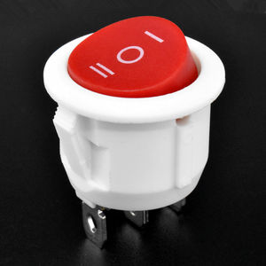 KCD1 3针摇臂开关W/R 3位置红色250vac最大电压开-关-开功能<span class=keywords><strong>CQC</strong></span>认证 - Product Image 1