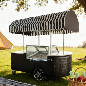 OEM Gasoline Food Truckice Cartfood Truck <b>Trailer</b> Mobile Kitchen Ice Cream Cart Tricycle - Product Image 1