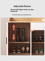 Armoire à chaussures en acier, entrée de la maison, rangement, armoire intégrée murale, nouveau modèle 2025, petit porte-chaussures de couloir