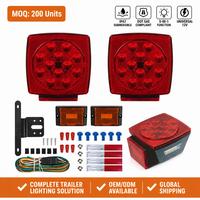 Nouveau kit d'éclairage LED submersible 12V pour remorque, étanche, homologué SAE/DOT, garantie 2 ans, pour bateau, camion, remorque utilitaire, feu arrière stop