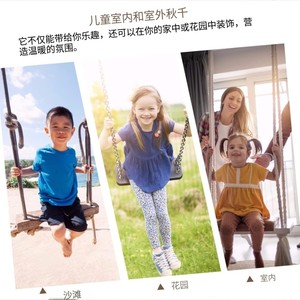 Wooden Swing Solid Wood Seat 1 Person 330 Pounds Max Load Indoor Outdoor Use - Product Image 2