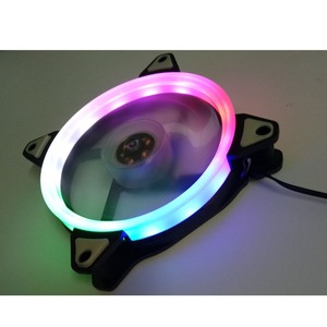 พัดลมเคสคอมพิวเตอร์ LED ขนาด 120 มม. พร้อมไฟเรนโบว์ 12V พัดลมระบายความร้อนแบบเงียบสำหรับคอมพิวเตอร์ - Product Image 3