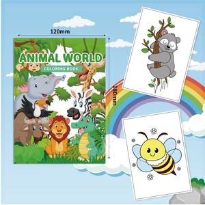 كتاب رسم ورقي بسيط للبيع بالجملة من 20 صفحة للرسم بالألوان المائية كتاب تلوين للأطفال بطباعة مخصصة خالية من الفوضى لفن سحري للأطفال - Product Image 6