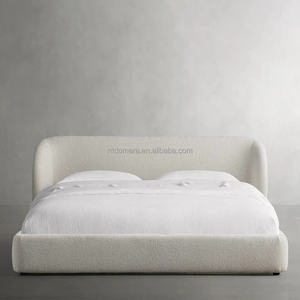 <span class=keywords><strong>Cama</strong></span> Moderna y Acogedora con Estructura de Acero Tapizada y Suave, Diseño Elegante y Contemporáneo - Product Image 3