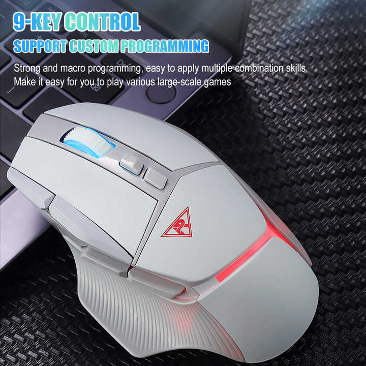Custom Three Mode Ergonomic Mouse DPI 10200 Programmable RGB ...