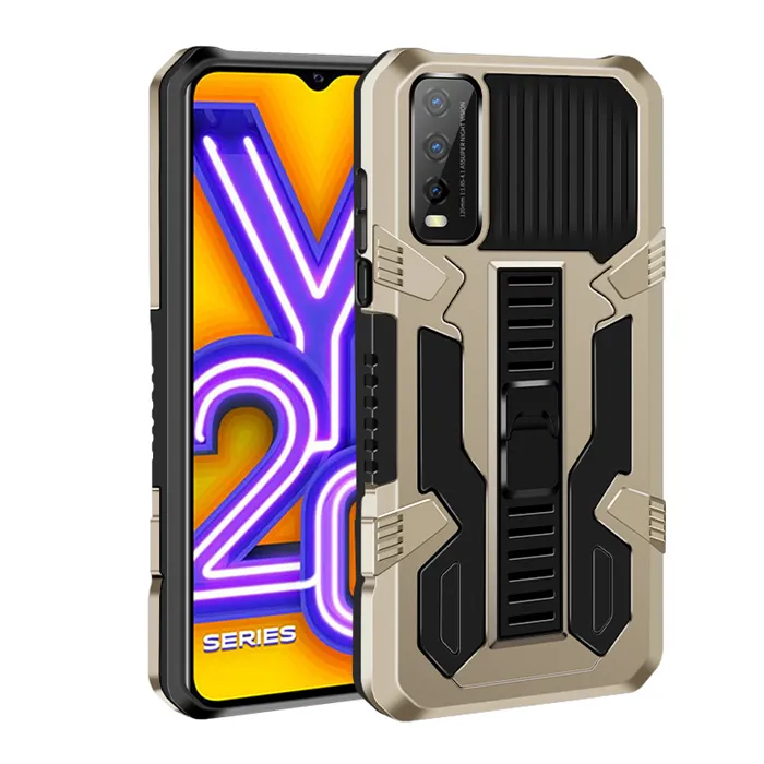 Rugged Case Hard PC Soft TPU Magnetic Shockproof Stand Holder Car Ring Phone Case For Vivo V21E V21 5G y20 Back Cover Case