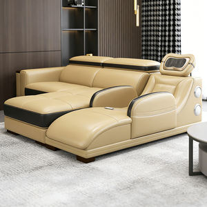 고급스러운 모던 미니멀리스트 가죽 섹셔널 소파, 빌라 거실 가구용 마사지 공간 포함, 인기 판매 상품 - Product Image 6