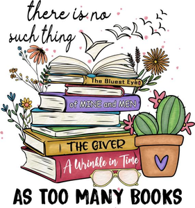 <span class=keywords><strong>Non</strong></span> esiste nulla di peggio del troppo libro, trasferimento DTF, stampa DTF termoadesiva per appassionati di libri, adesivi termoadesivi DTF - Product Image 2