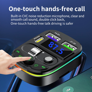 Máy nghe nhạc MP3 di động C15 BT, bộ phát không dây, bộ điều chế <span class=keywords><strong>FM</strong></span> rảnh tay, thẻ TF, bộ sạc <span class=keywords><strong>USB</strong></span> kép, hỗ trợ Bluetooth, đầu nối tẩu thuốc - Product Image 3