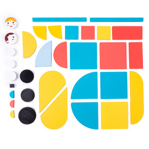 New Design Cognitive Board 10 Double-sided Cards Matching Block Puzzles Montessori Tangram cheap Toys For Kids Toddler Unisex - Product Image 3