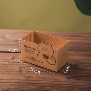 Maßgefertigte Papierbox Premium Biologisch Abbaubare Hamburger-Brot-Sandwich Recycelbare Kuchen-Gebäck-Verpackung Sushi Takeaway Lebensmittelverpackung - Product Image 4