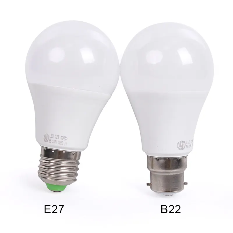 Cost-effective 6500K 3000K 85-265v Light 12w Led Bulb from China E27 White Color AC Plastic 2835 6500K/3000K Residential 20 - 50