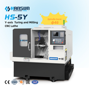 Centro de Torneado CNC HANSUN de Alta Rigidez, 5 Pulgadas, Máquina de Torneado/Fresado de Metal Automática Digital de Alta Precisión - Product Image 1