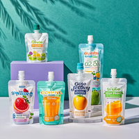 Pochettes souples PE de qualité alimentaire 500-1000 ml avec bec verseur, étanches, thermoscellables, recyclables, personnalisables pour emballage de liquides, gels, lotions et masques faciaux