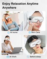 Masseur oculaire électrique rechargeable Phenitech FY-E07 sans fil avec thérapie numérique par chaleur et musique, pour le soin de la vision et la relaxation