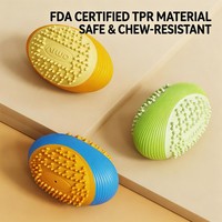 Jouet à mâcher interactif pour chien en forme de ballon de rugby, entièrement lavable, écologique, en matériaux sûrs, best-seller, pour chiens de petite et moyenne taille