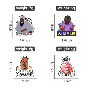 Es hora de jugar el juego, pines esmaltados, juego Social, Vida del pulgar, hermano <span class=keywords><strong>Eww</strong></span>, broche de personaje, mochila, insignia de solapa, regalos de joyería - Product Image 6