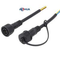 AOHUA 12V 6A/8A Batterie au lithium PWM Contrôleur de lampadaire Connecteur étanche M14 3pin Pré-moulé Mâle Femelle IP65