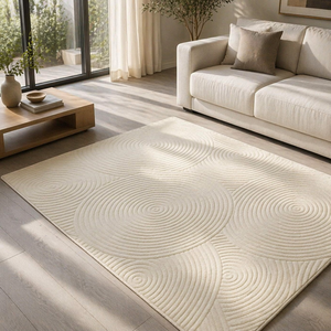<span class=keywords><strong>Tapis</strong></span> en microfibre jacquard |   <span class=keywords><strong>Tapis</strong></span> moelleux et <span class=keywords><strong>shaggy</strong></span> pour salon et chambre à coucher - Product Image 3