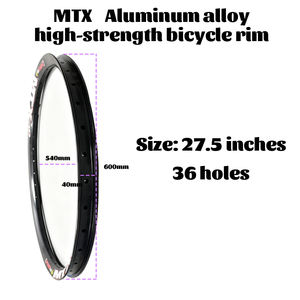 26/27.5/29 pouces MTX VTT Double alliage d'aluminium haute résistance 36H jantes pour vélo électrique - Product Image 5