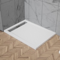 Receveur de douche en acrylique moderne personnalisable, anti-accumulation, durable, antidérapant, avec garantie de 2 ans pour cabines de douche de salle de bain
