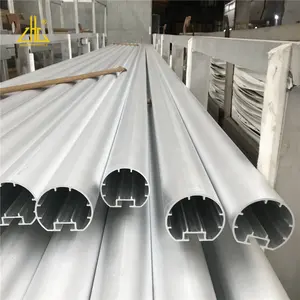 D Shape Slotted Decorative Aluminum Round Tube Led Strip Aluminium Profile Frame CNC Machine